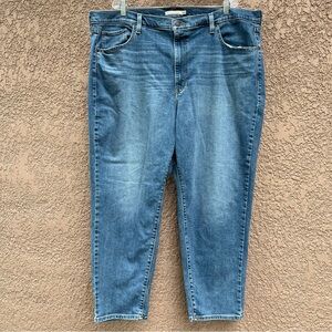 Levi’s High‎ Waisted Mom Jeans Plus Size 24W Women’s Blue Denim Classic Fit